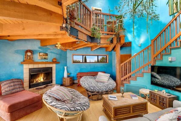 Smart TV, fireplace, DVD player, books - Desert Living at No Pants Ranch & the Sonora Shack (Tucson)