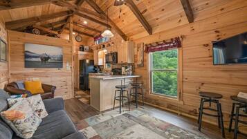 TV connectée, cheminée