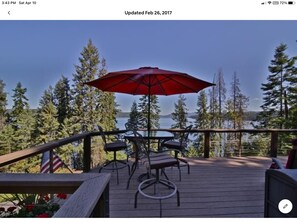 Outdoor dining - Amazing Lake views and Dock ACCESS (Harrison)