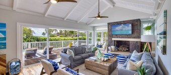 ★ Amazing ★ Kailua Bliss Beach House ★ Pool! Game Room! 1 House from the Beach