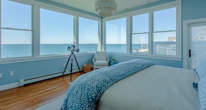 Coastal chic meets French Provençal in this newly renovated oceanfront home.