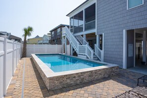 Pool - Elegant beach home w/private pool & elevator - short walk to beach - perfect family rental (North Myrtle Beach)
