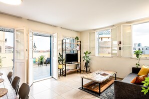 Two Bedroom Apartment with Rooftop and Sea View | View from room