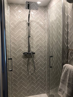 Shower, hair dryer