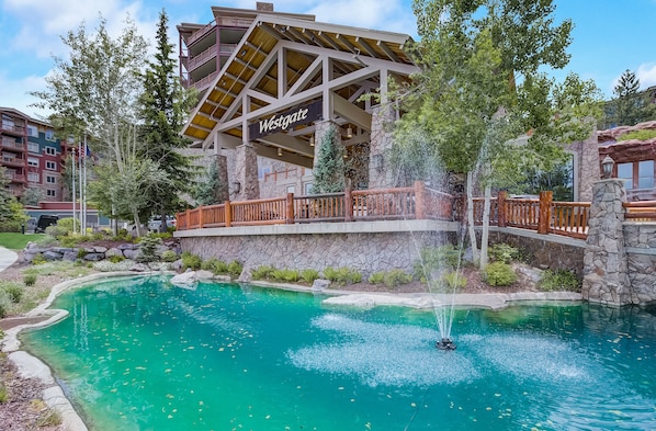 Indoor pool, outdoor pool - CANYONS VILLAGE SKI IN OUT - 1 bdrm condo, VIEWS, steam shower, steps to GONDOLA (Park City)
