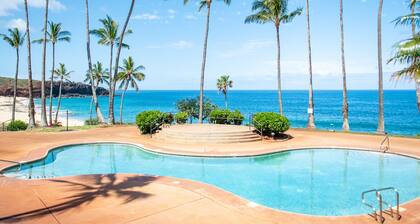 Ocean View, Ground-Floor Condo w/ Lanai, WiFi, Shared Pool - Walk to Beach
