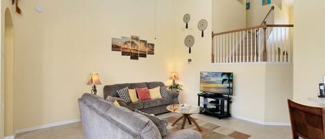 Flat-screen TV, ping pong