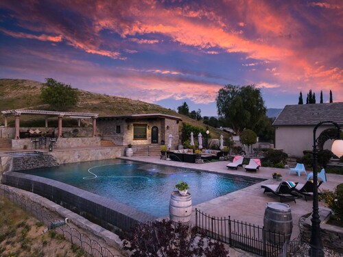 French Wine Country Estate with Infinity Pool+Wine Tasting Room