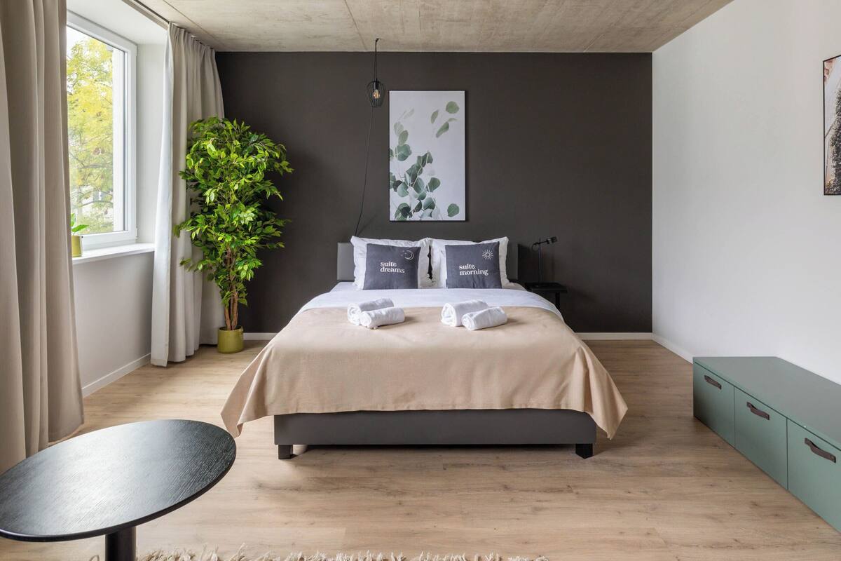 Suite with sofa bed | 筆電工作空間、遮光布/窗簾、免費無線上網、獨特裝潢