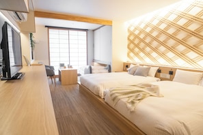 Family Suite (Non smoking) | In-room safe, desk, blackout drapes, iron/ironing board - ORI Kyoto Hotel (Kyoto)