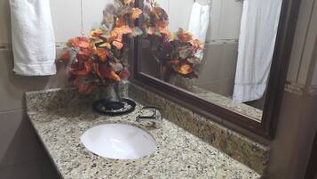 Shower, soap, shampoo