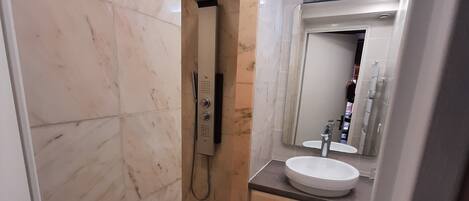 Hair dryer, toilet paper
