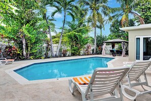 A heated pool