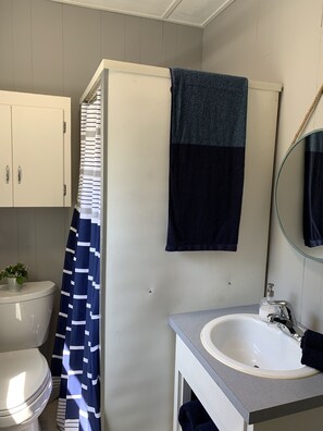 Towels, soap, toilet paper