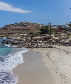 Private beach, white sand