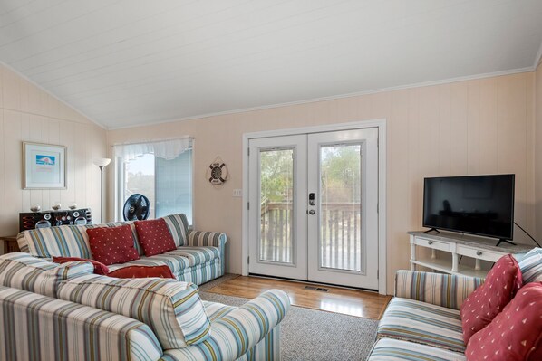 Televisión y reproductor de DVD 