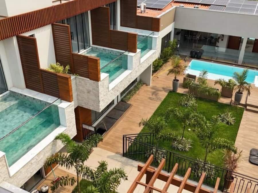 Fassade der Unterkunft