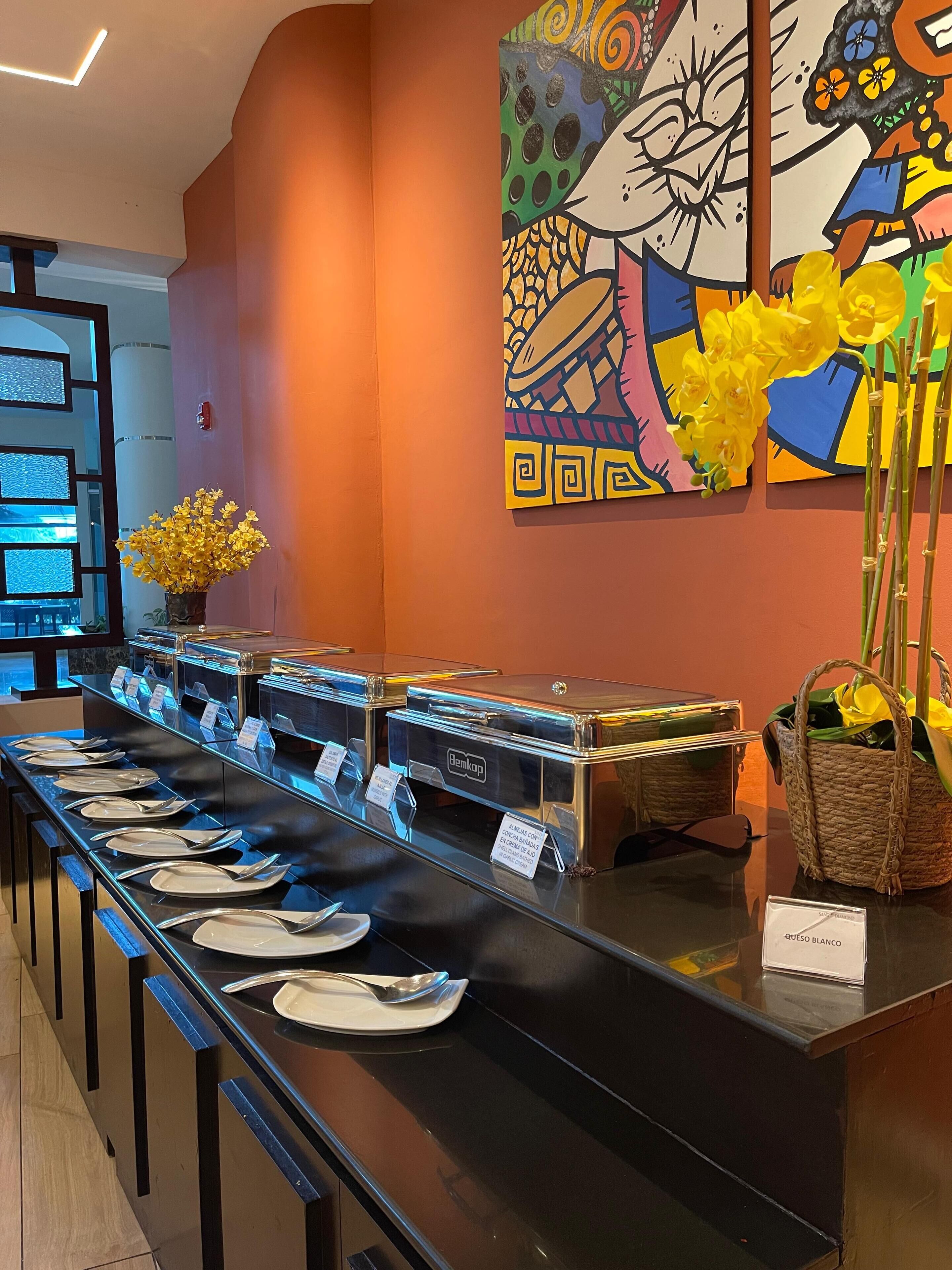 Free daily buffet breakfast