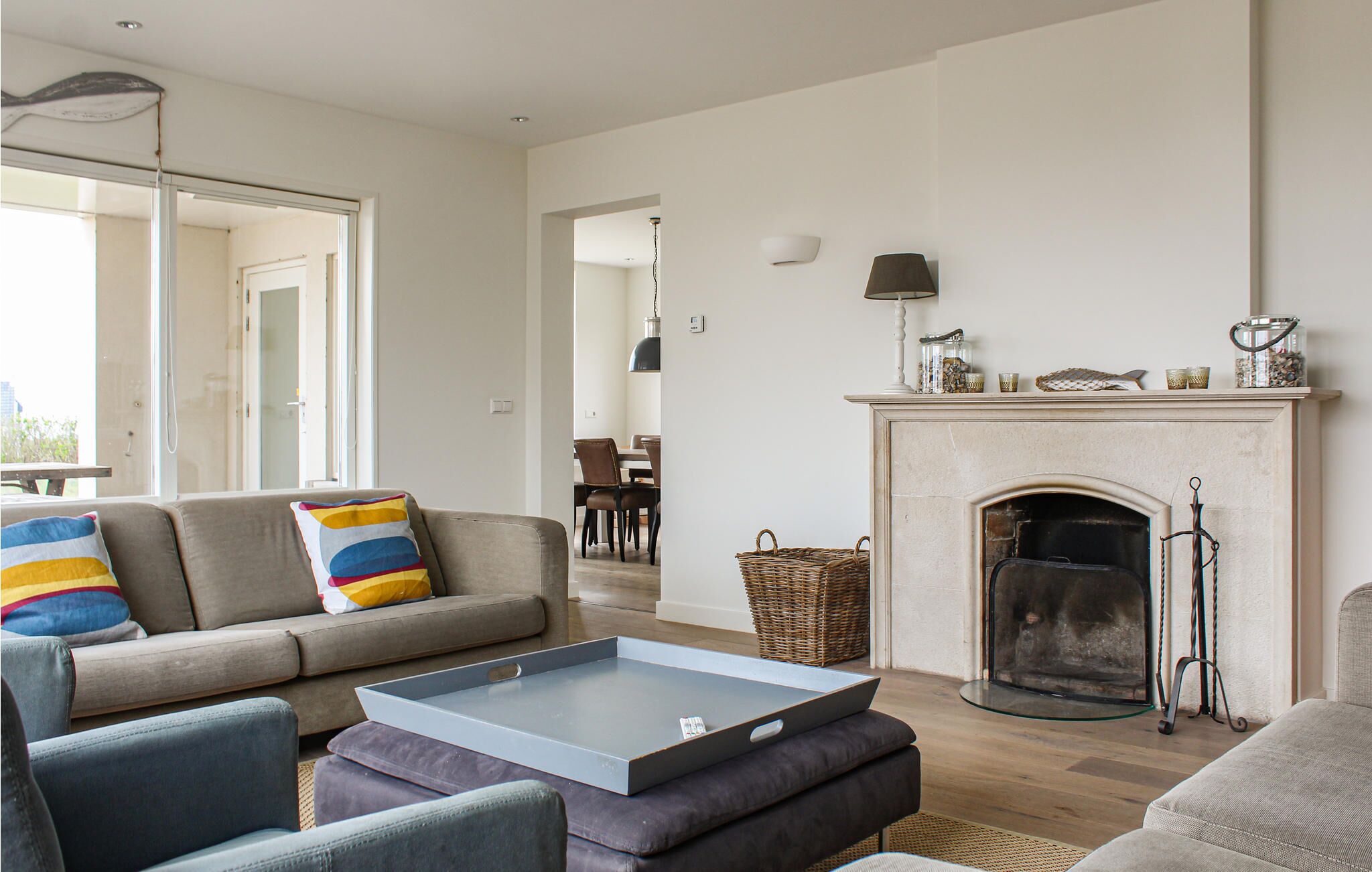 TV connectée, cheminée