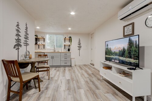 Updated and bright guest suite.