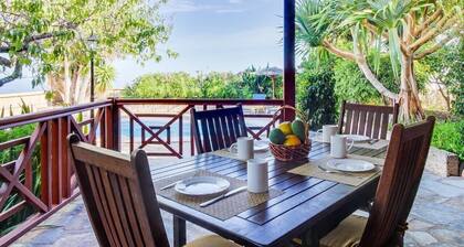 Villa Mimosa, mountain views, pool, fast Wi-Fi, garden and terrace; parking available
