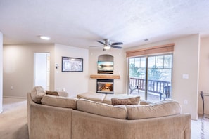 TV, fireplace, table tennis