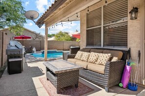 Terrace/patio - Beautiful n Cozy - Great Location - Private Heated Pool (Chandler)