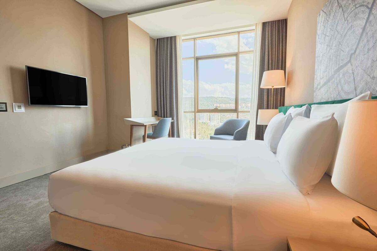 deluxe suite, 1 king bed | 1 bedroom, minibar, in-room safe, blackout curtains