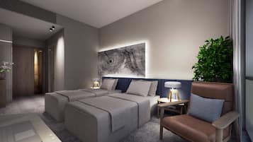 1 slaapkamer, een minibar, een kluis op de kamer