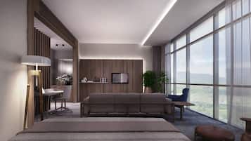 Junior Suite | Minibar, Zimmersafe, Verdunkelungsvorhänge, Bügeleisen/Bügelbrett