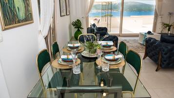 Apartment | Private kitchen | Fridge, microwave, oven, stovetop