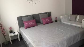 1 bedroom, desk, soundproofing, iron/ironing board