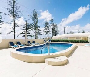 A heated pool