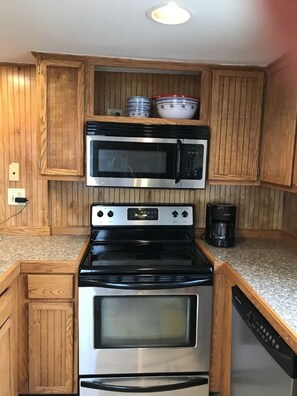Fridge, microwave, oven, stovetop - Seaside Village Condo #1- 300 ft to Sandy Beaches! (Old Orchard Beach)