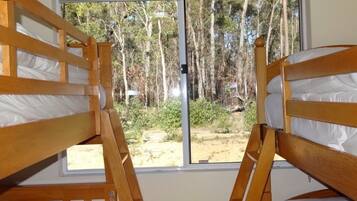 3 bedrooms, iron/ironing board, travel cot, bed sheets