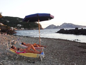 On the beach
