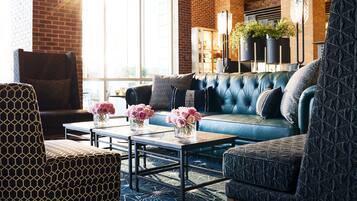 Sittområde i lobbyn