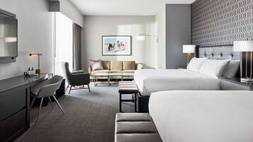 Double King Mobility - Accessible Guest Room with Tub | Premium bedding, pillowtop beds, in-room safe, desk