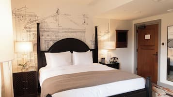 Premium bedding, down comforters, pillowtop beds, in-room safe