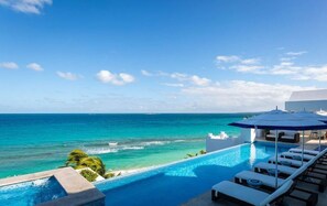 Outdoor pool, an infinity pool