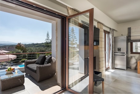 Vista desde la habitación. Villa Nina Chania