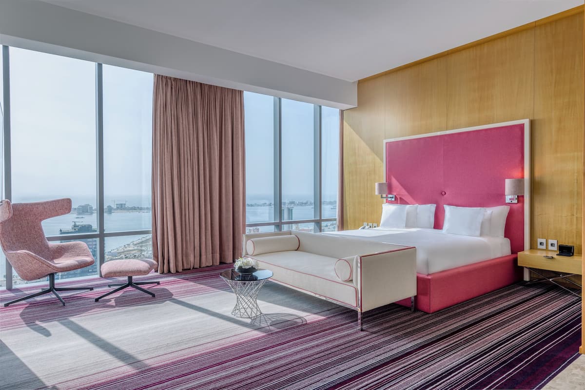 Suite – president, 1 enkeltseng, utsikt mot bukt | Sengetøy i egyptisk bomull, sengetøy av topp kvalitet og dundyner