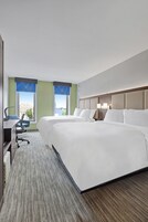 Hypo-allergenic bedding, pillow-top beds, in-room safe, desk