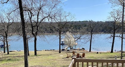 Waterfront house with private dock and boat slip