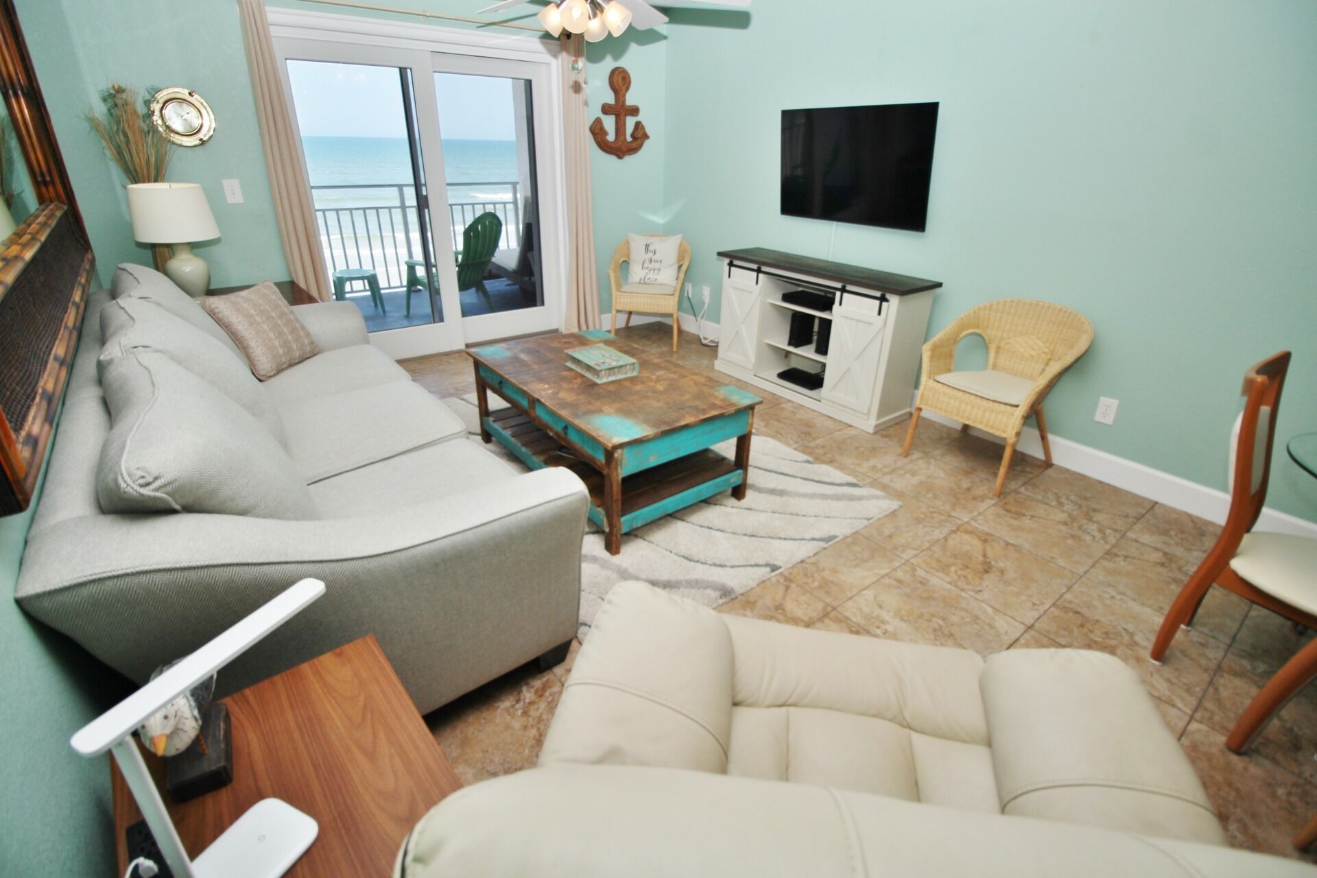 Direct Oceanfront Condo Overlooking No-Drive Shore and NSB's Blue Waves