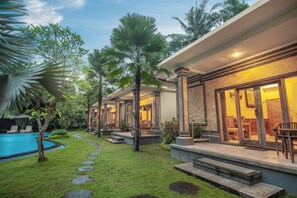 Executive Suite, 1 Bedroom, Pool View | Terrace/patio - Abhirama Villas and Spa (Ubud)