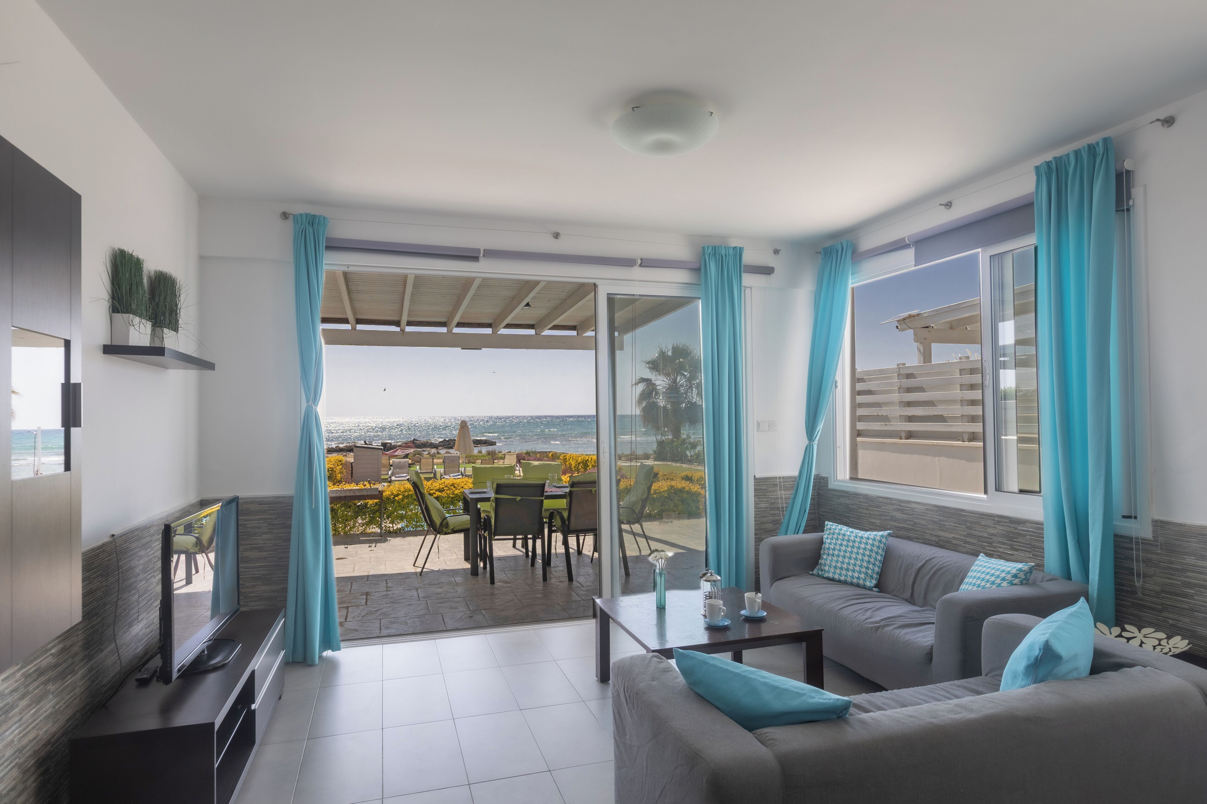 Villa, 3 chambres, piscine privée, vue sur le jardin | Salle de séjour