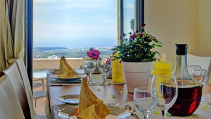 Villa, 3 Bedrooms, Private Pool, Garden View | Dining room - "villa Horizon - Elegance & Privacy With Scenic Views - Extended Pool" (Rethymno)