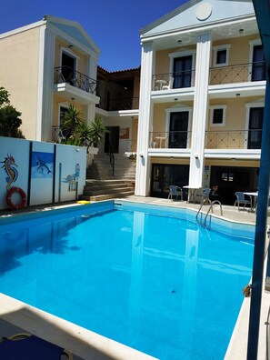 Studio, 1 Bedroom, Balcony | Balcony - Renia Studios Standard Studio Overlooking the Swimming Pool (Malevizi)