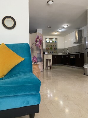 Loft, 1 habitación, con acceso para personas discapacitadas, Terraza | Área de sala de estar